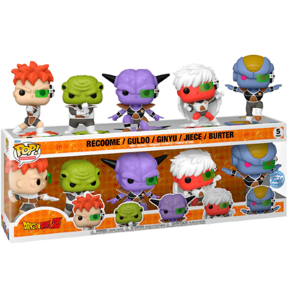 Funko PoP! Animation Dragon Ball Z Recoome / Guldo / Ginyu / Jiece / Burter 5-Pack (Funko Special Edition)