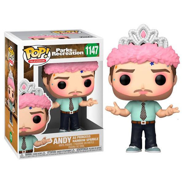 Funko PoP! Television Parks and Recreation Andy as Princess Rainbow Sparkle #1147