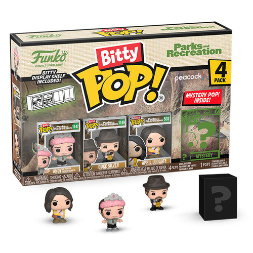 Bitty PoP! Parks and Recreation Andy as Princess Rainbow Sparkle 4-Pack