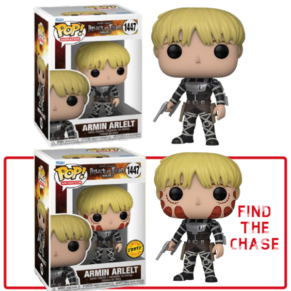  Funko Pop! Animation: Attack on Titan - Armin Arlelt with Chase  (Styles May Vary) : Toys & Games