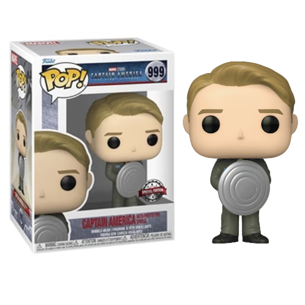 Funko PoP! Captain America The First Avenger Captain America with Prototype Shield #999 (Special Edition)