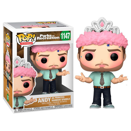 Funko PoP! Television Parks and Recreation Andy as Princess Rainbow Sparkle #1147