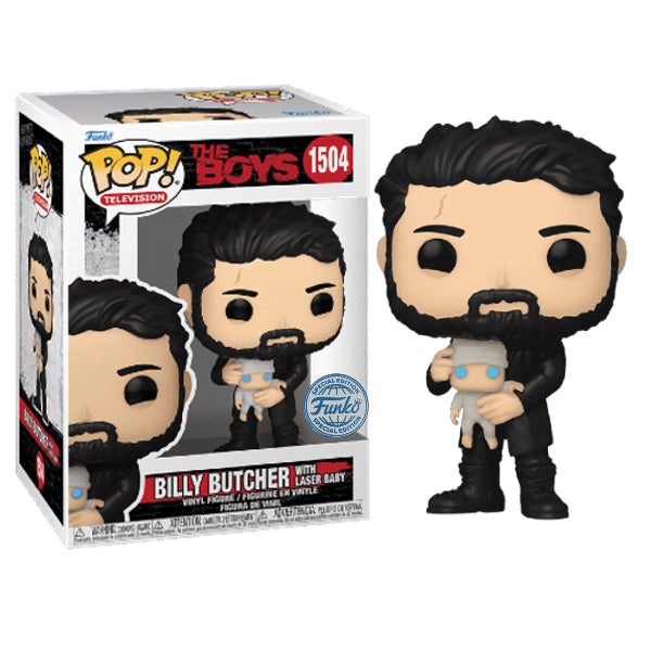 Funko PoP! Television The Boys Billy Butcher with Laser Baby #1504 (Funko Special Edition)