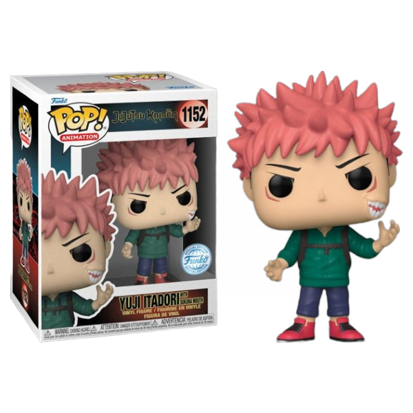 Funko PoP! Animation Jujutsu Kaisen Yuji Itadori with Sukuna Mouth #1152 (Funko Special Edition)