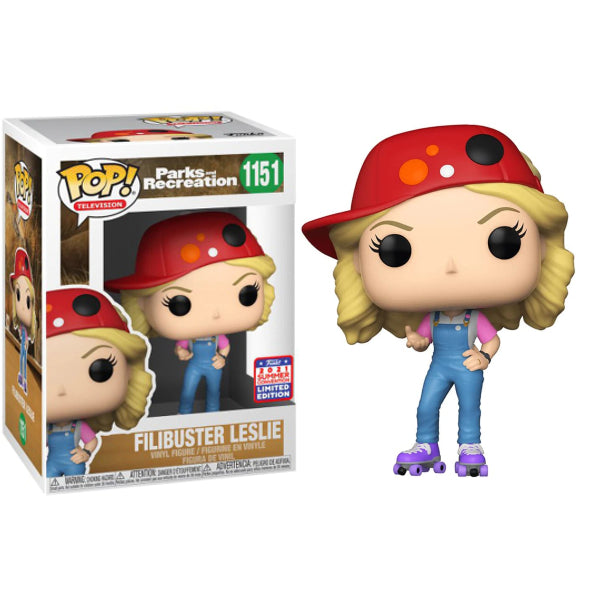 Funko PoP! Television Parks And Recreation Filibuster Leslie #1151 (2021 Summer Convention Exclusive)